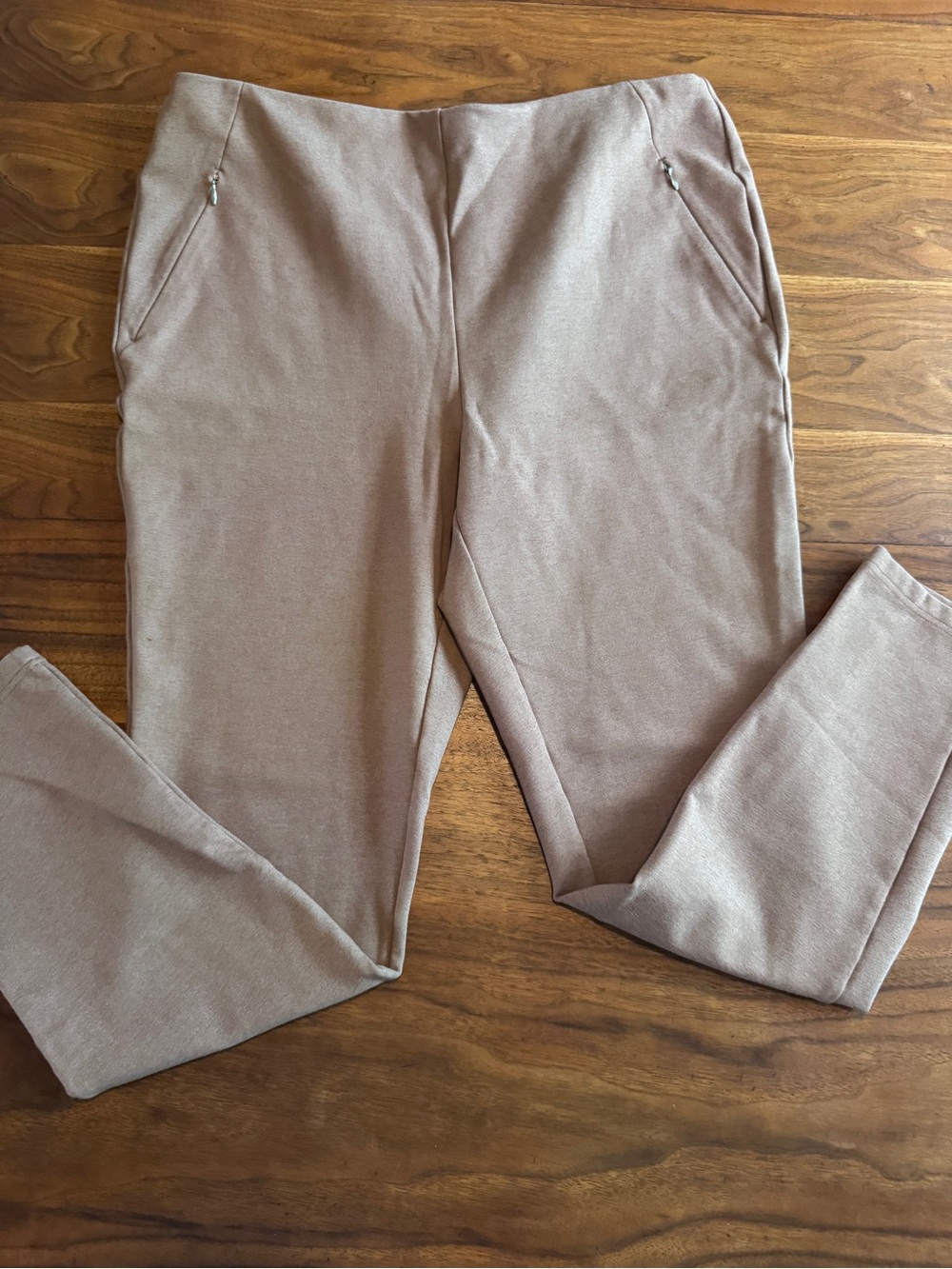 Tommy Hilfiger Tan Stretch Cigarette Pants Leggings Bodycon GUC Sz L